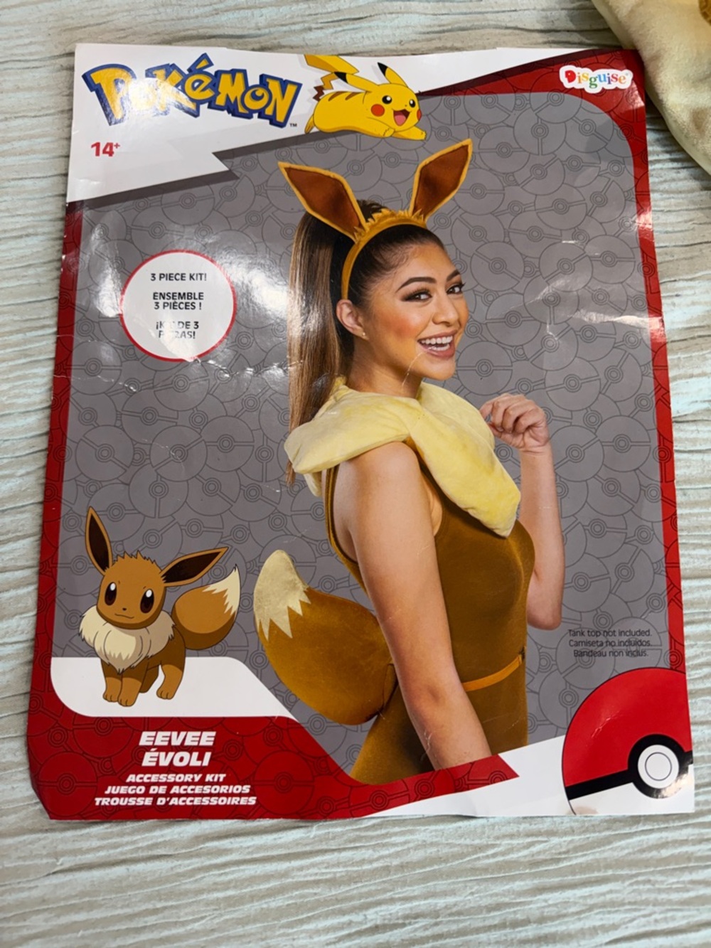 Eevee Kids Costume Accessory Set - Brown & Cream